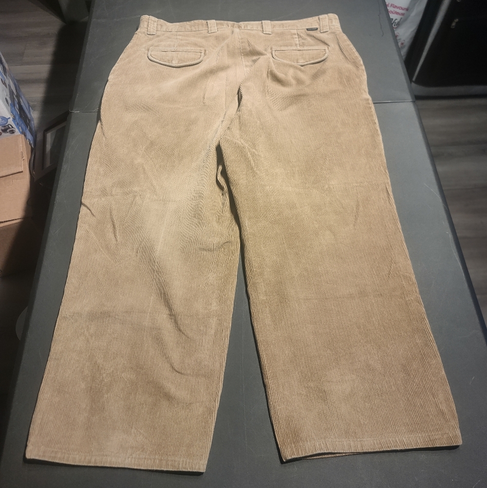 Dockers Relaxed Fit Corduroy Pants - Tan - Men's 38x27 - Picture 2 of 9